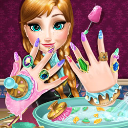 Play Game Ice Princess Nails Spa