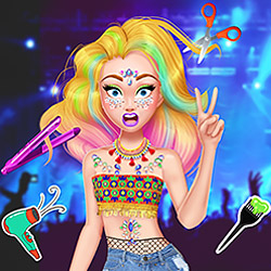 Play Game Music Festival Hairstyles