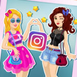 Play Game Natalie and Olivia's Social Media Adventure