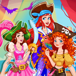 Play Game Pirate Princess Halloween Dress Up