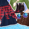 Dress Up Game: Elsa And Moana Biker Boots