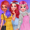 Dress Up Game: Princesses Colors Roulette